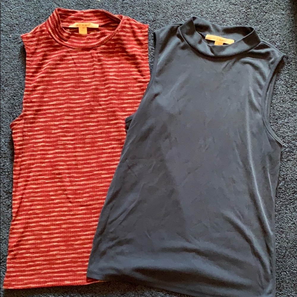 High neck tank tops
